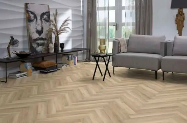 FLOORLIFE - YUP HERRINGBONE - BEIGE incl. ondervloer - Afbeelding 8
