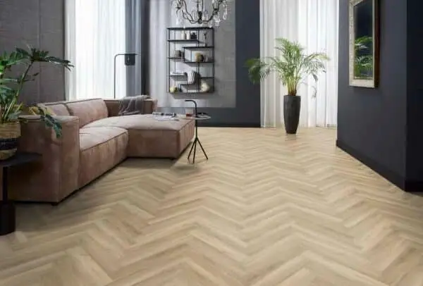 FLOORLIFE - YUP HERRINGBONE - BEIGE incl. ondervloer - Afbeelding 7