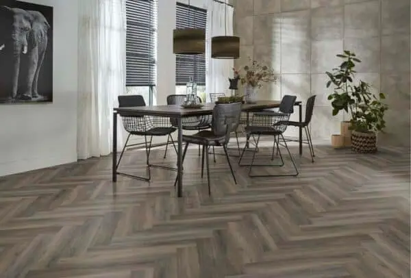 FLOORLIFE - YUP HERRINGBONE - DARK GREY incl ondervloer - Afbeelding 10