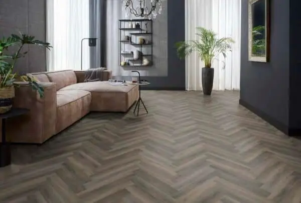 FLOORLIFE - YUP HERRINGBONE - DARK GREY incl ondervloer - Afbeelding 7