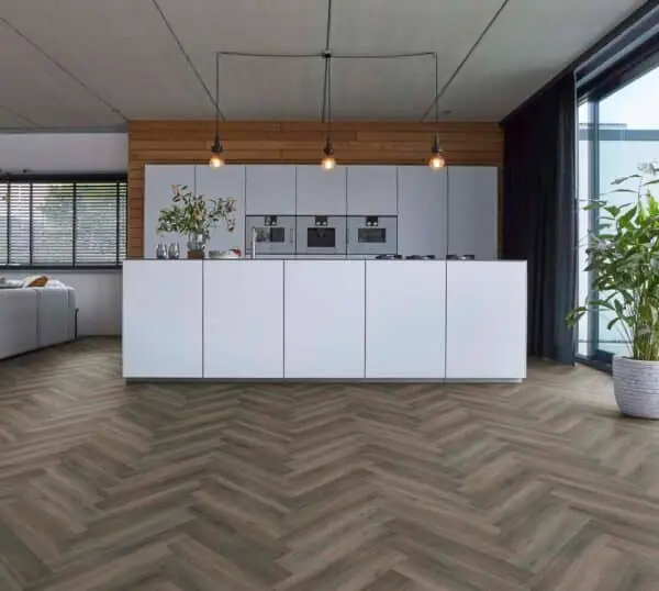 FLOORLIFE - YUP HERRINGBONE - DARK GREY incl ondervloer - Afbeelding 2