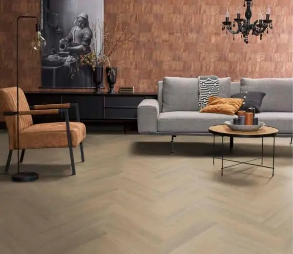 FLOORLIFE - YUP SUTTON HERRINGBONE - WARM BEIGE - Afbeelding 10