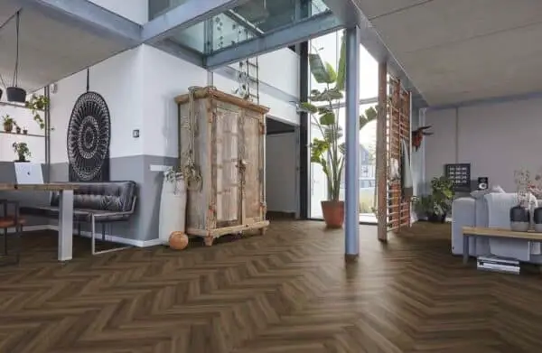 FLOORLIFE - YUP HERRINGBONE - WARM BROWN - Afbeelding 12