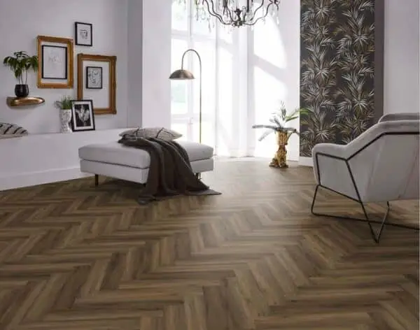FLOORLIFE - YUP HERRINGBONE - WARM BROWN - Afbeelding 6