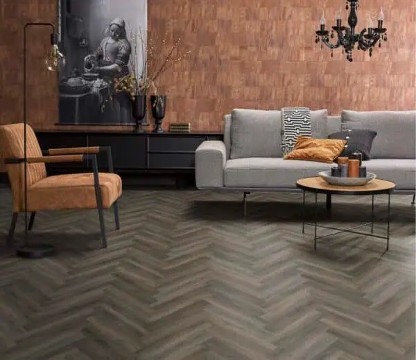 FLOORLIFE - YUP HERRINGBONE - DARK GREY - Afbeelding 5